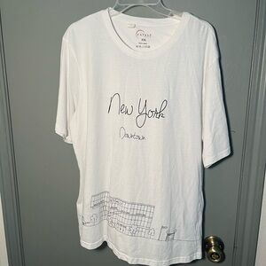 Women’s size XXL, white cotton Eataly, New York T-shirt